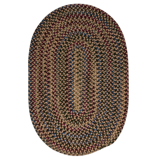 Midnight Mocha Outdoor Braided Oval Rugs