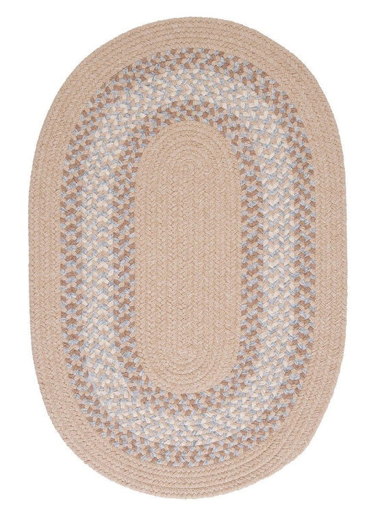 North Ridge Oatmeal Outdoor Braided Oval Rugs