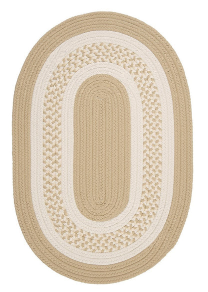 Crescent Linen Outdoor Braided Oval Rugs