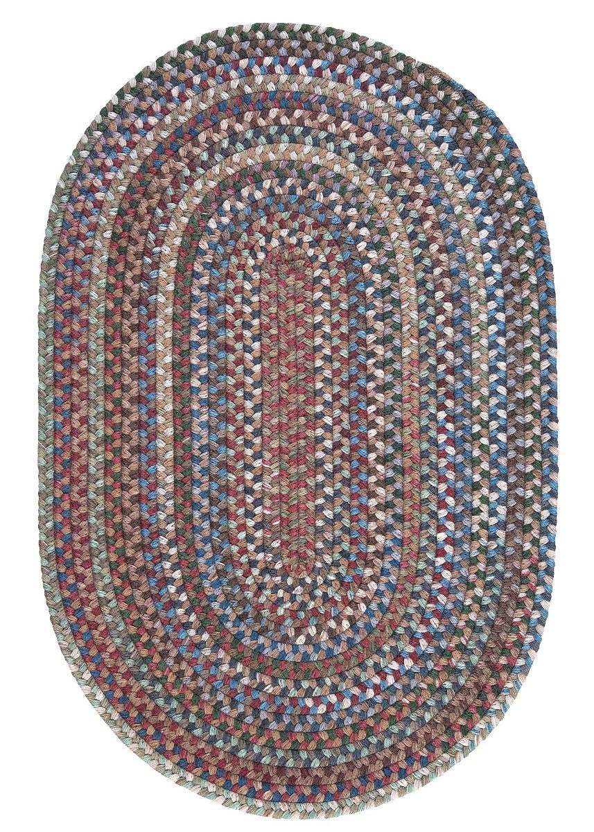 Oak Harbour Dusk Wool Braided Oval Rugs