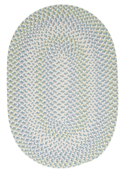 Carousel Neon Navy Outdoor Braided Round Rugs –