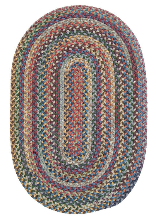 Rustica Classic Multi Wool Braided Oval Rugs