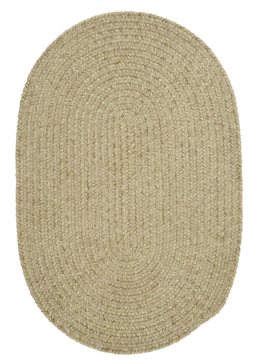 Spring Meadow Sprout Green Outdoor Braided Oval Rugs