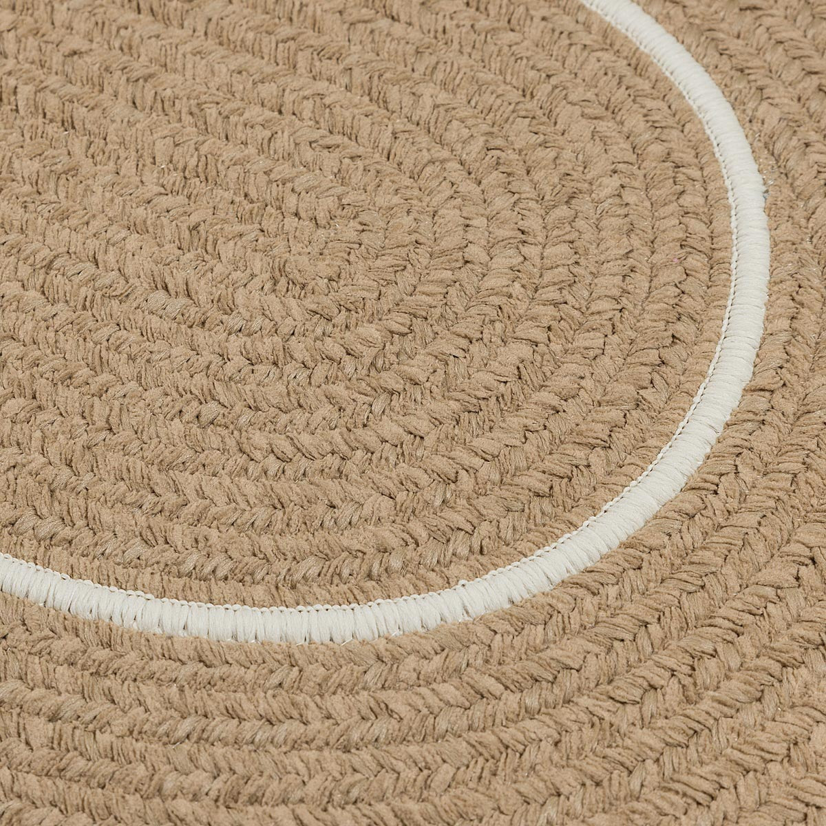 Silhouette Sand Outdoor Braided Oval Rugs