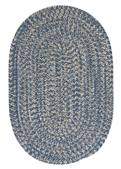 Tremont Denim Outdoor Braided Oval Rugs
