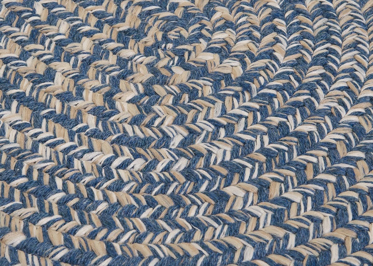 Tremont Denim Outdoor Braided Oval Rugs