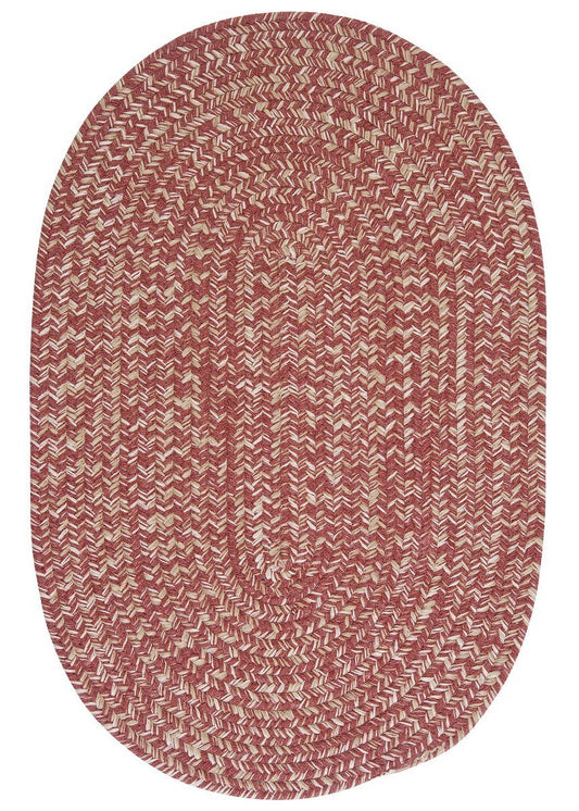 Tremont Rosewood Outdoor Braided Oval Rugs