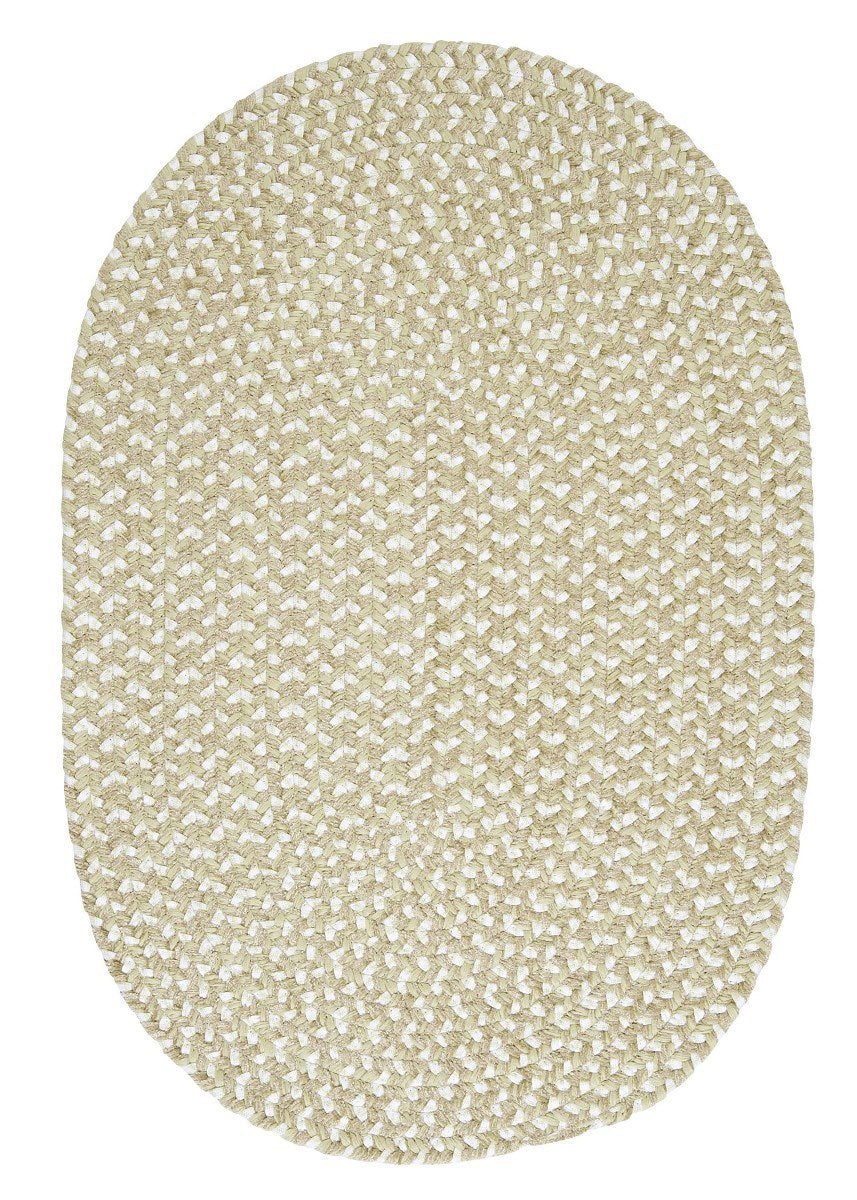 Confetti Green Outdoor Braided Oval Rugs