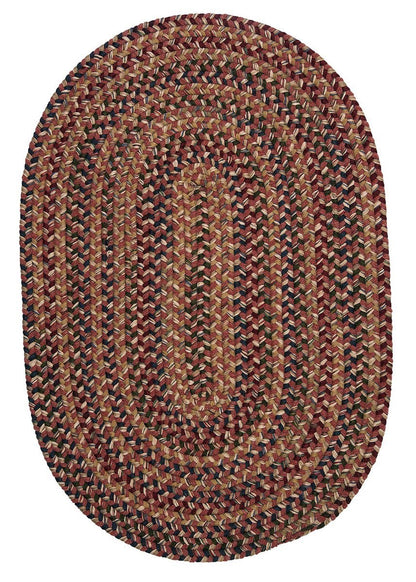 Twilight Rosewood Outdoor Braided Oval Rugs