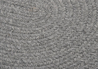 Bristol Gray Outdoor Braided Oval Rugs