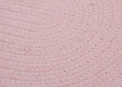 Bristol Blush Pink Outdoor Braided Oval Rugs