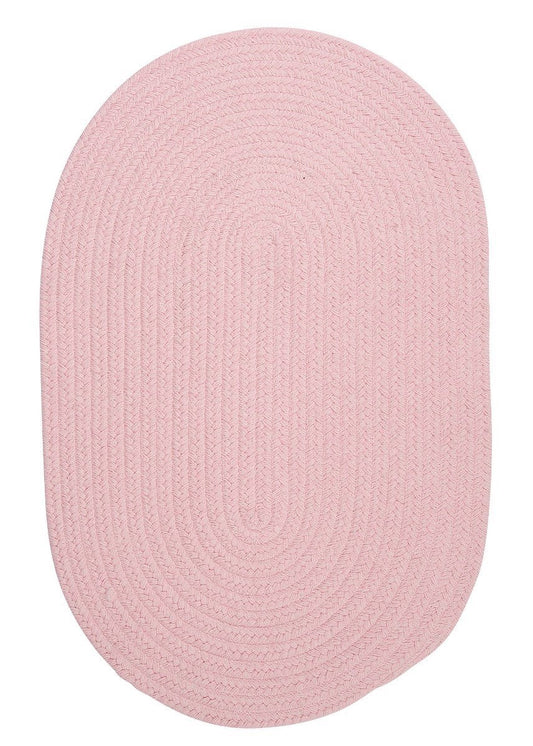 Bristol Blush Pink Outdoor Braided Oval Rugs