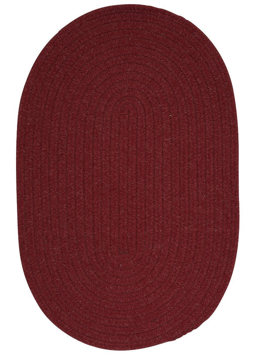 Bristol Holly Berry Outdoor Braided Oval Rugs