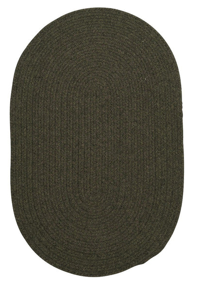 Bristol Olive Outdoor Braided Oval Rugs