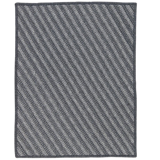 Blue Hill Charcoal Outdoor Braided Rectangular Rugs