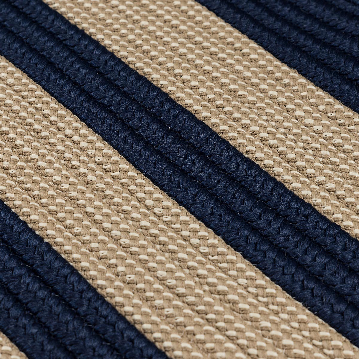 Boat House Navy Outdoor Braided Rectangular Rugs