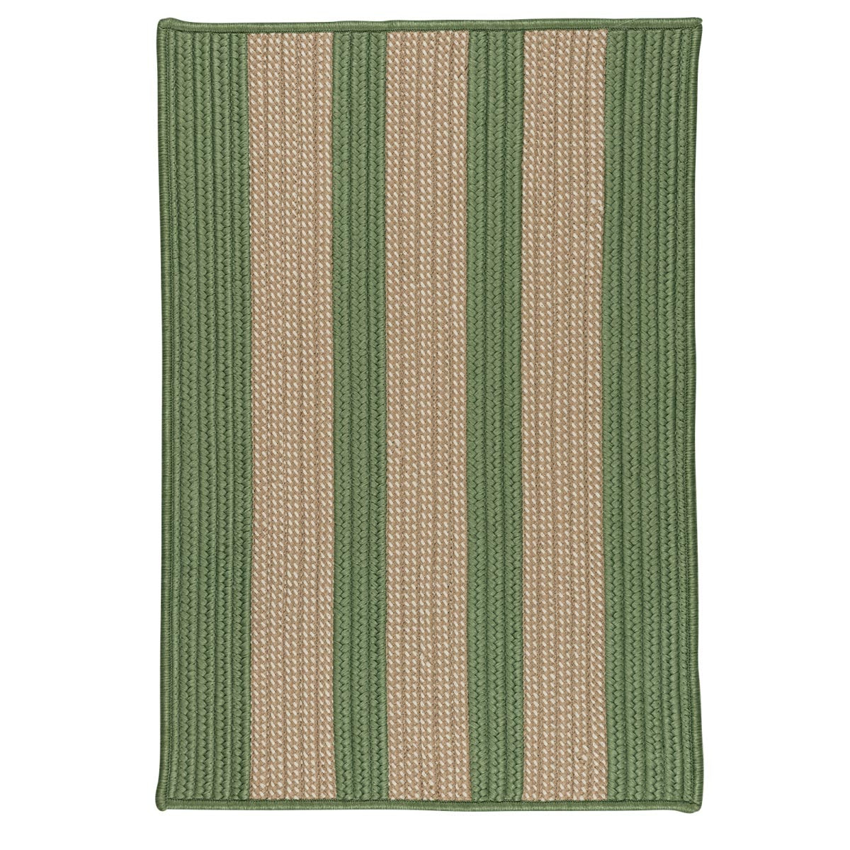 Boat House Olive Outdoor Braided Rectangular Rugs