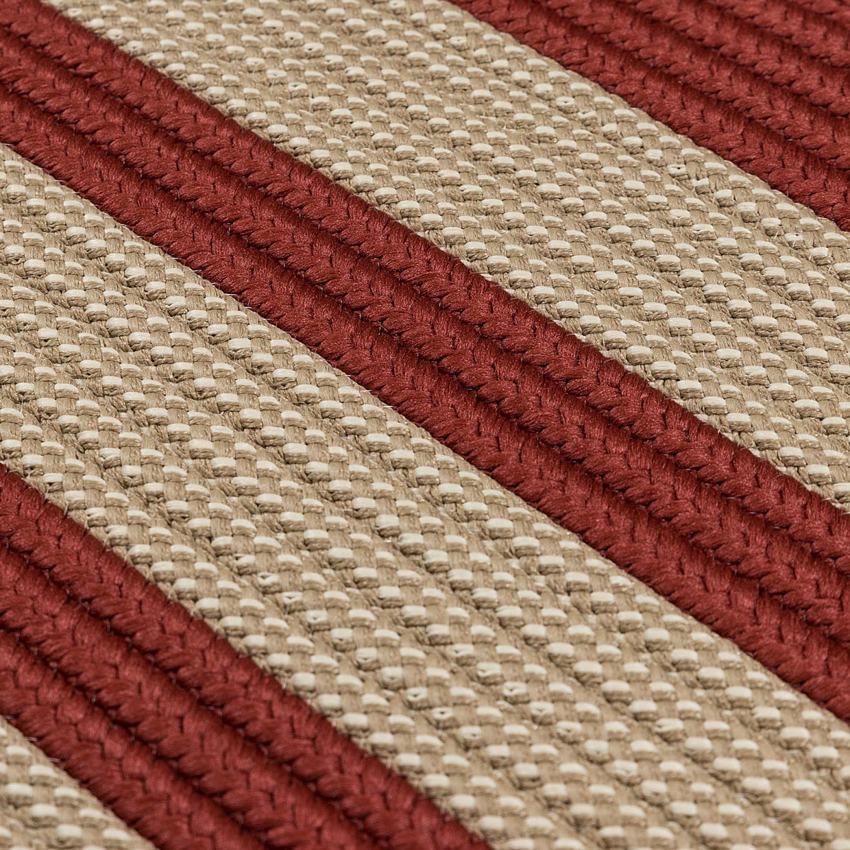 Boat House Rust Red Outdoor Braided Rectangular Rugs