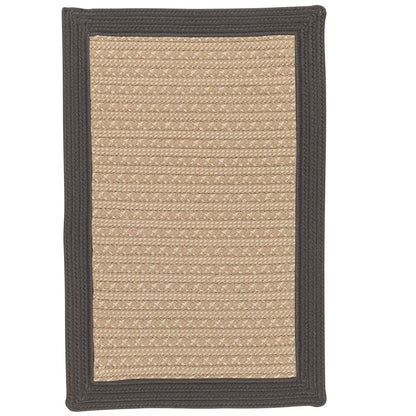 Bayswater Gray Outdoor Braided Rectangular Rugs