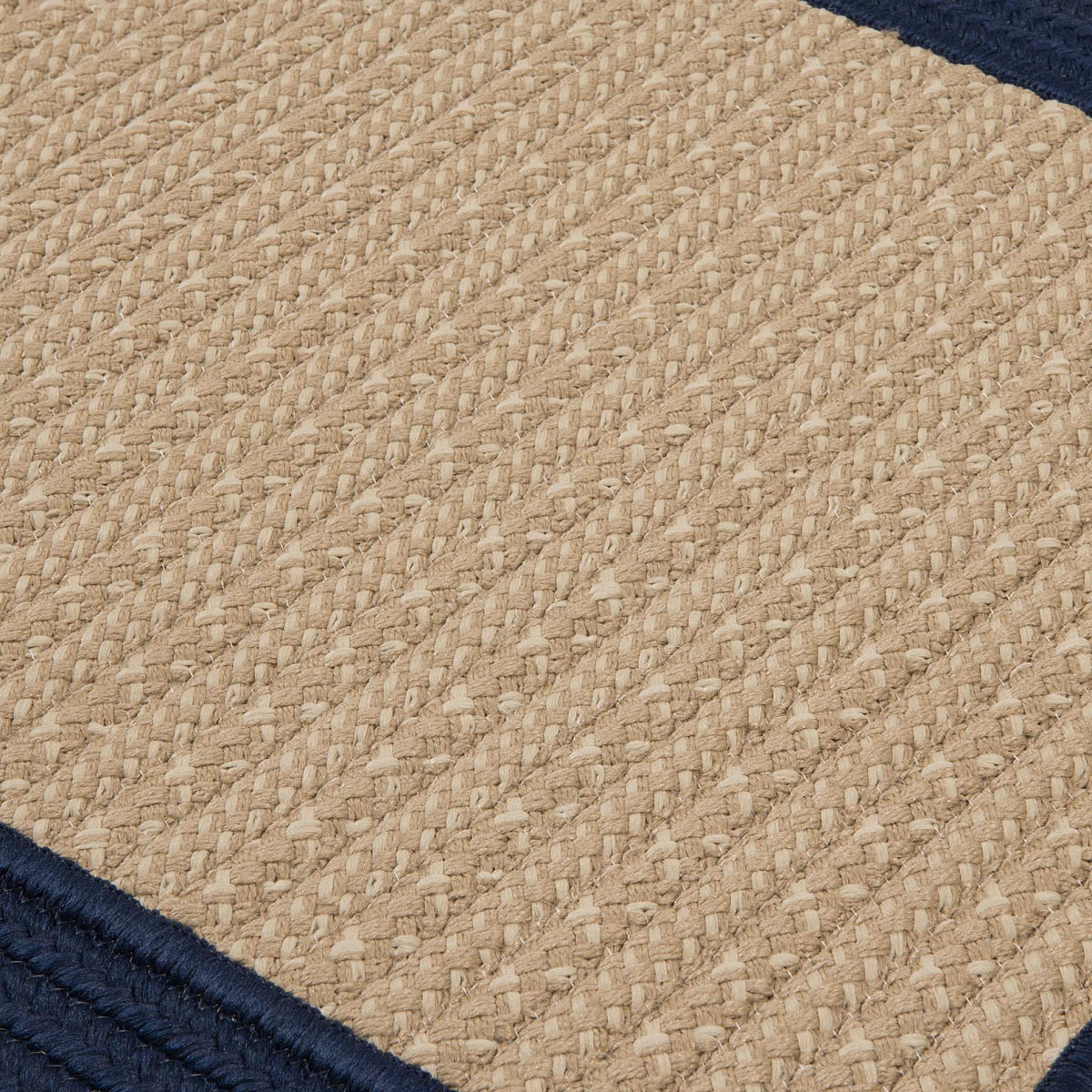 Bayswater Navy Outdoor Braided Rectangular Rugs