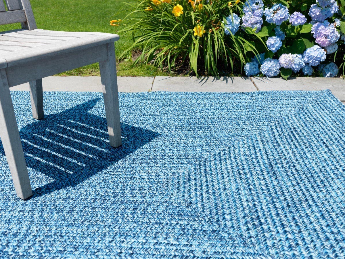 Catalina Deep Sea Outdoor Braided Rectangular Rugs