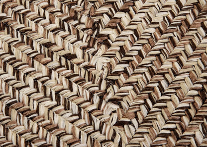 Corsica Weathered Brown Outdoor Braided Rectangular Rugs