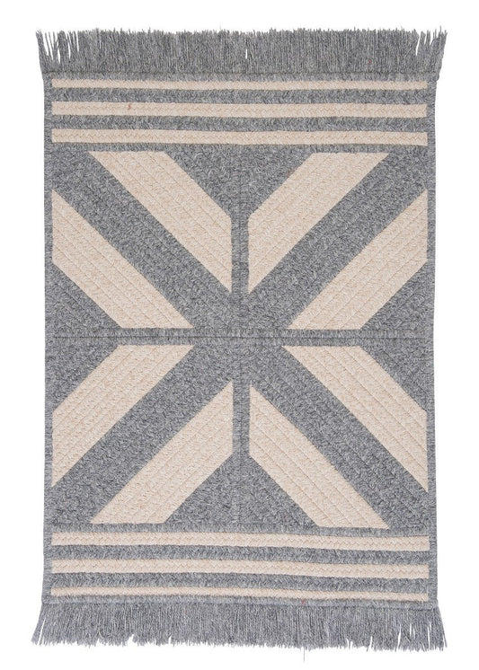 Sedona Gray Outdoor Braided Rectangular Rugs