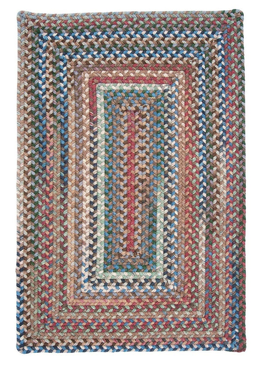 Gloucester Dusk Wool Braided Rectangular Rugs