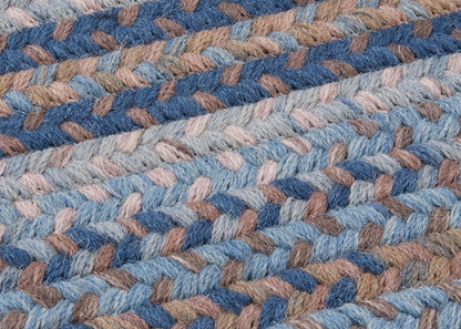Gloucester Laguna Wool Braided Rectangular Rugs