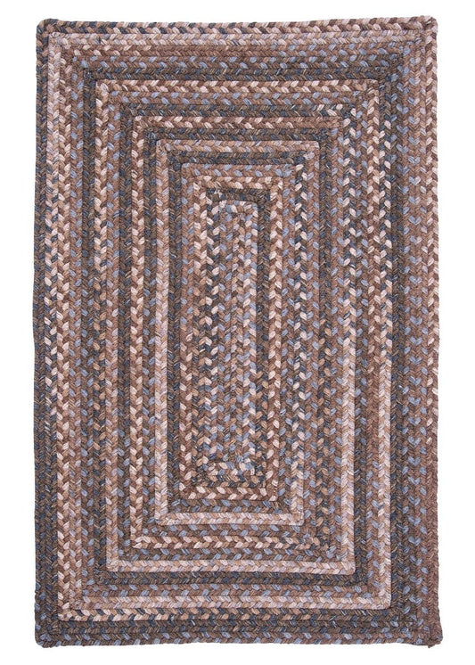 Gloucester Cashew Wool Braided Rectangular Rugs