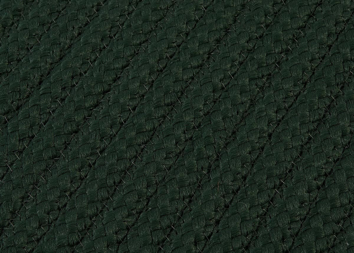 Simply Home Solid Dark Green Outdoor Braided Rectangular Rugs