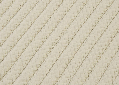 Simply Home Solid White Outdoor Braided Rectangular Rugs