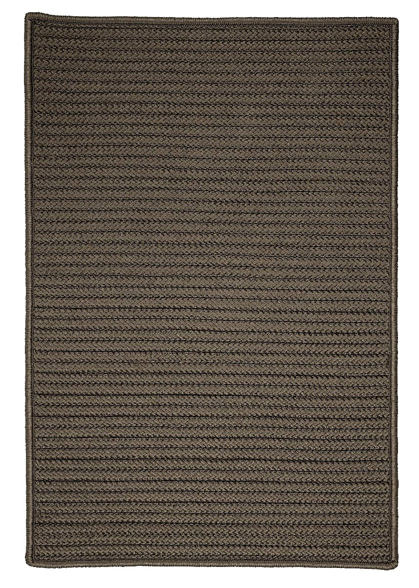 Simply Home Solid Gray Outdoor Braided Rectangular Rugs
