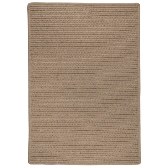 Sunbrella Solid Alpaca Outdoor Braided Rectangular Rugs