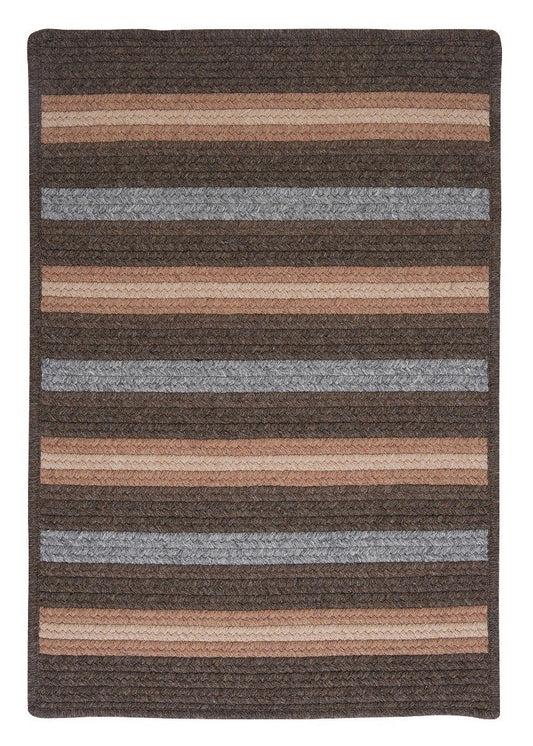 Salisbury Bark Outdoor Braided Rectangular Rugs