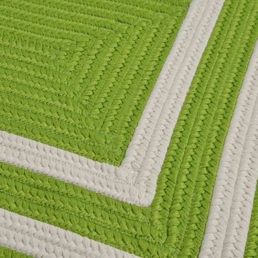 La Playa Lime Outdoor Braided Rectangular Rugs