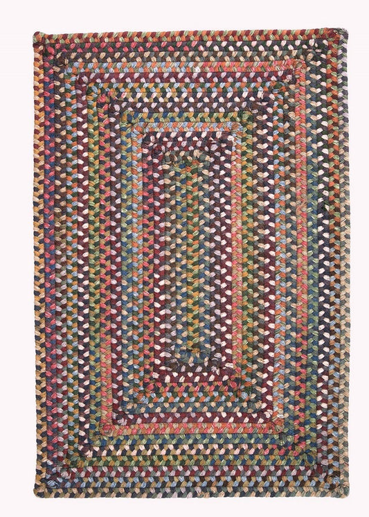 Ridgevale Classic Medley Wool Braided Rectangular Rugs