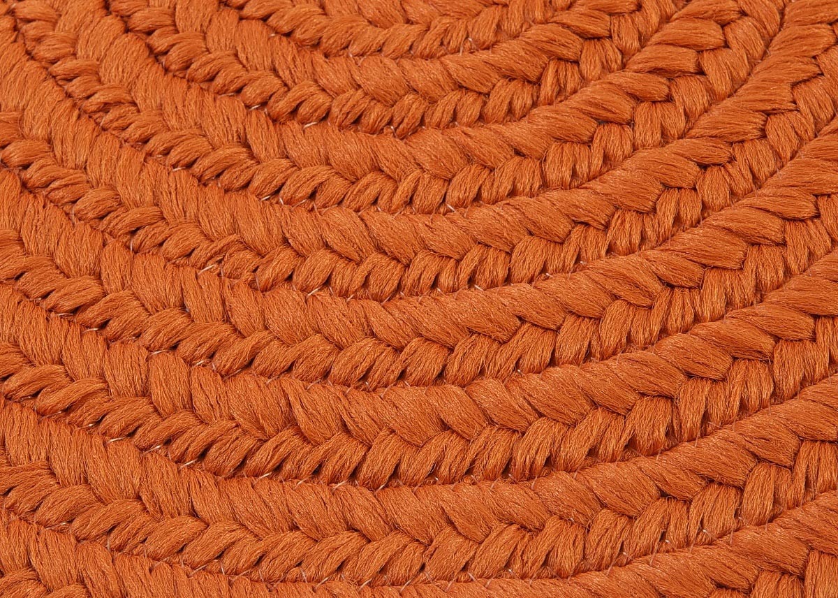 Boca Raton Rust Outdoor Braided Round Rugs