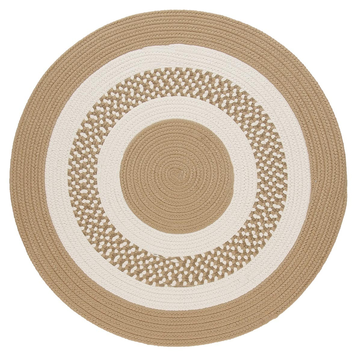 Flowers Bay Cuban Sand Outdoor Braided Round Rugs