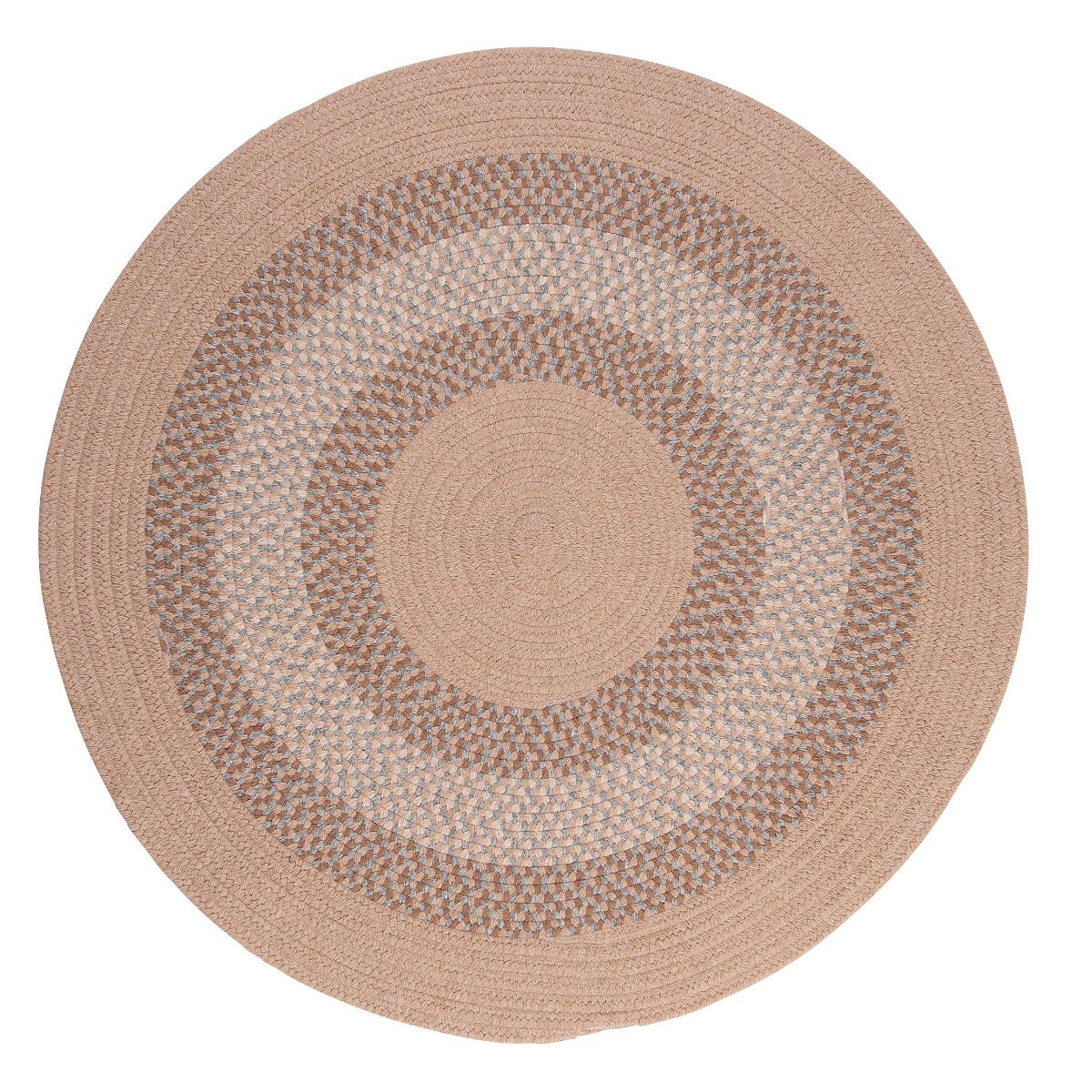 North Ridge Oatmeal Outdoor Braided Round Rugs