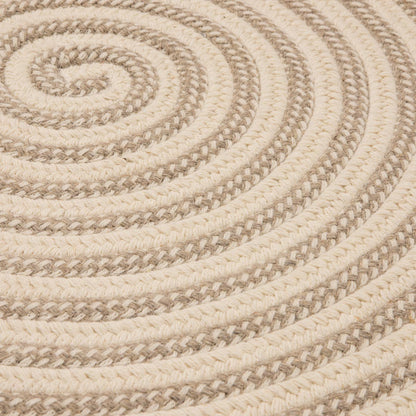 Woodland Natural Wool Braided Round Rugs