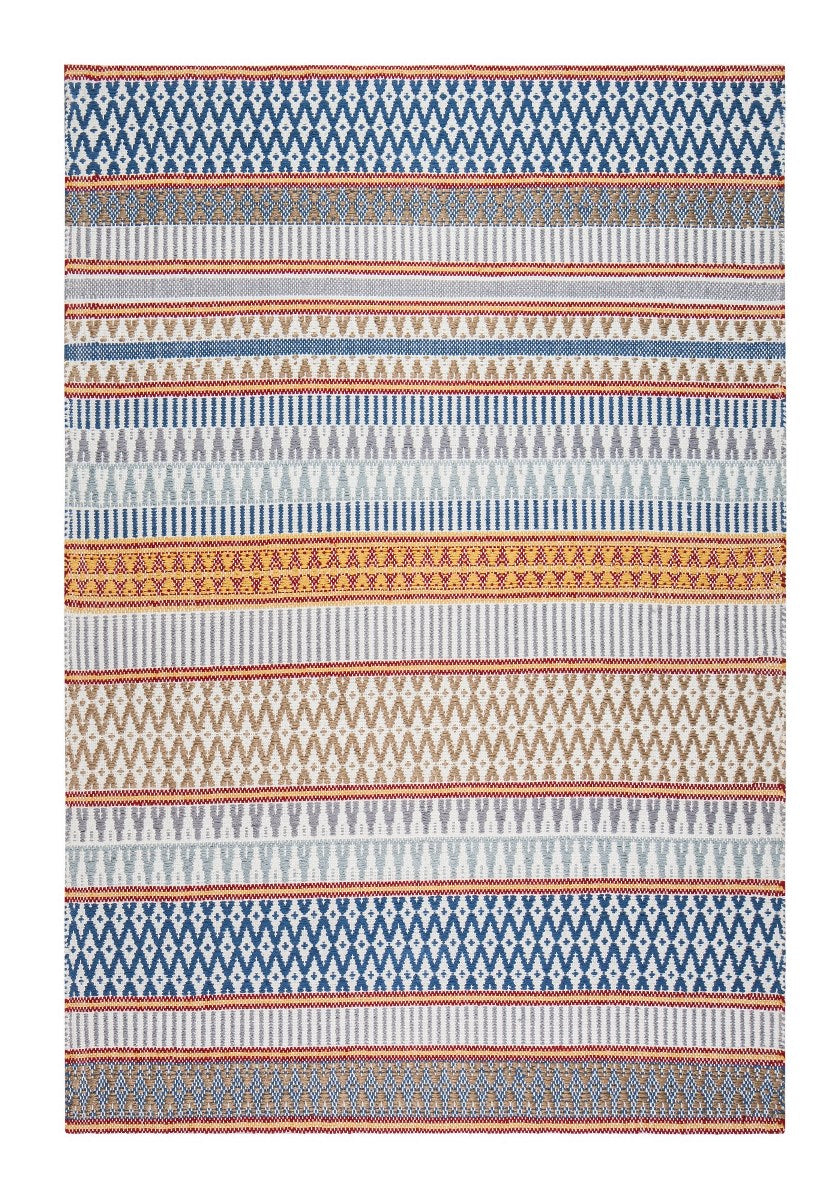 Malka Patterned Rectangular Cotton Braided Rug